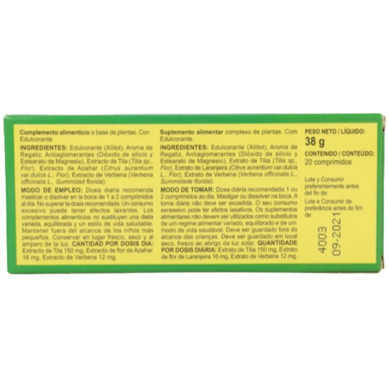 Tilia 20 Comprimidos Masticables | Integralia