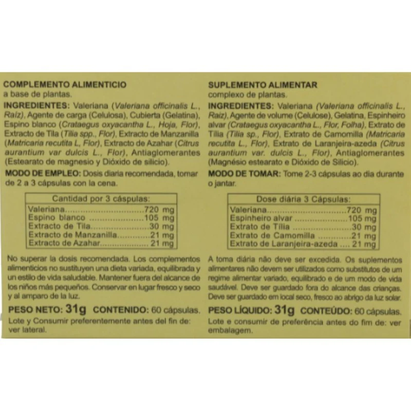 Valeriana Plus 60 Capsulas | Integralia