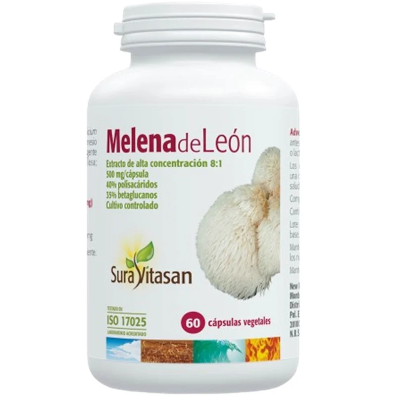 Melena de Leon 500 mg 60 Capsulas | Sura Vitasan
