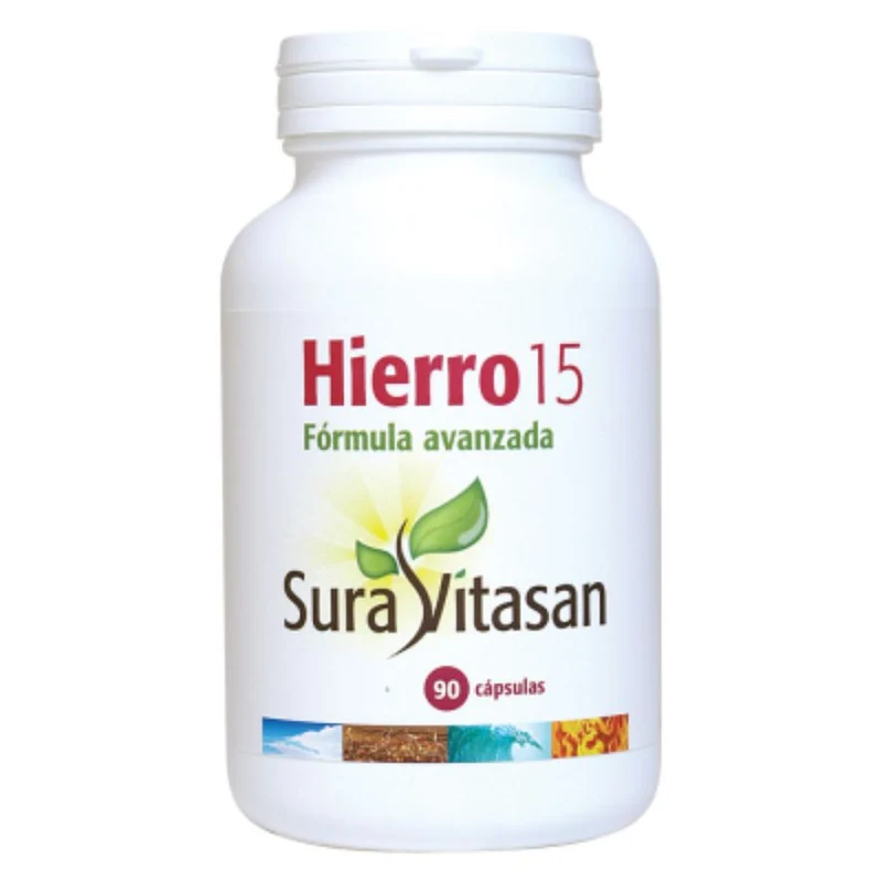 Hierro 15 90 Capsulas | Sura Vitasan