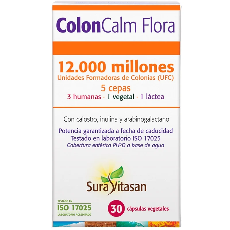 Colon Calm Flora 30 Capsulas | Sura Vitasan