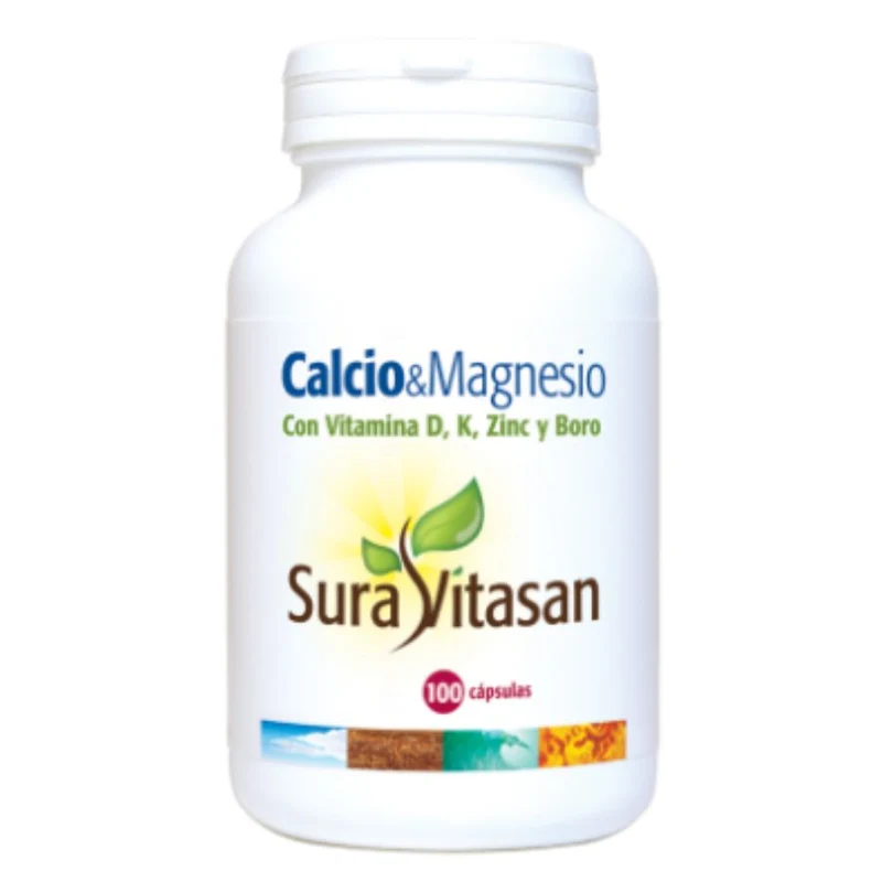 Calcio Magnesio Vitamina D 100 Capsulas | Sura Vitasan