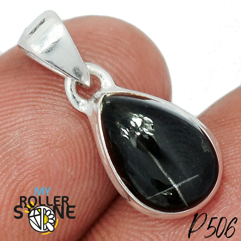 Colgante de zafiro estrellado P506