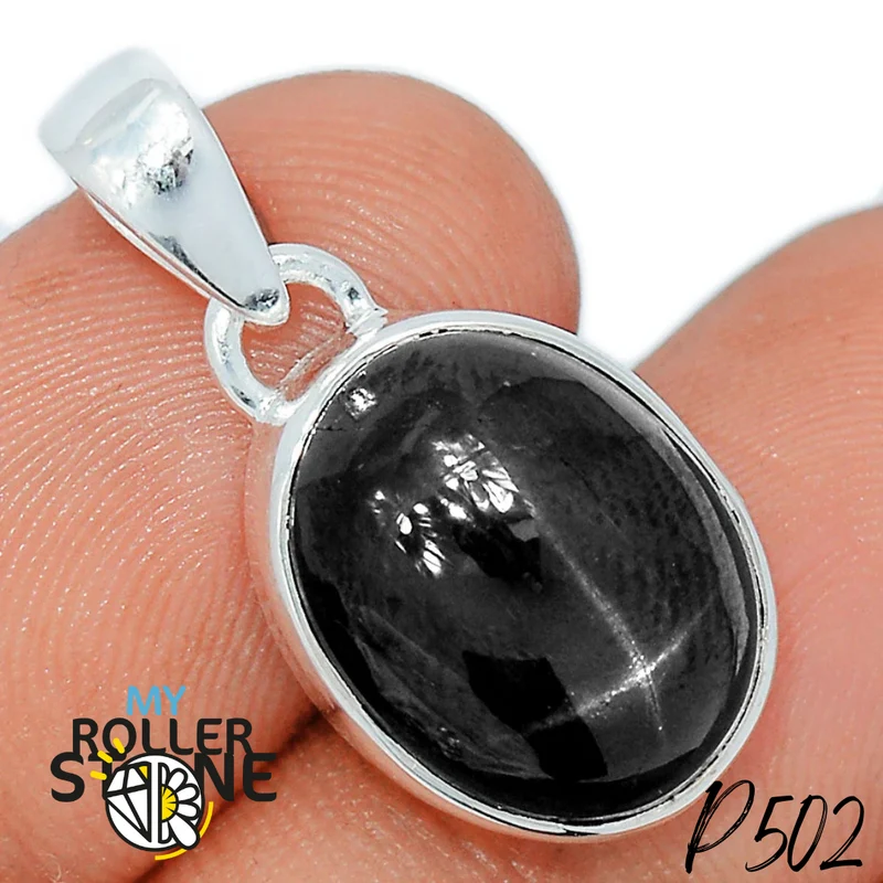 Colgante de zafiro estrellado P502