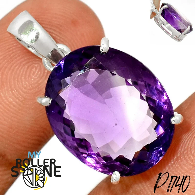 Colgante de amatista facetada P1740