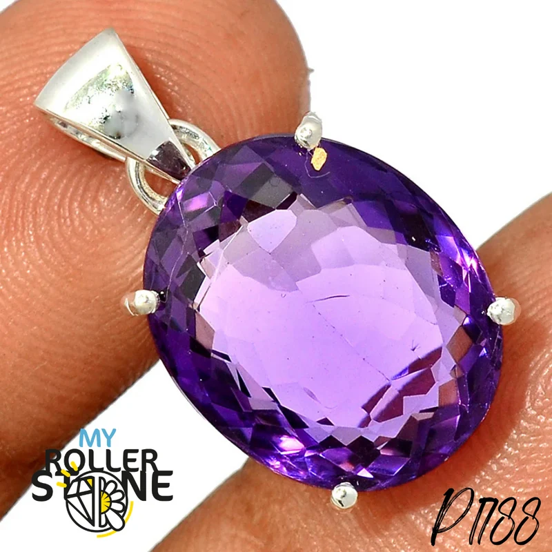 Colgante de amatista facetada P1788