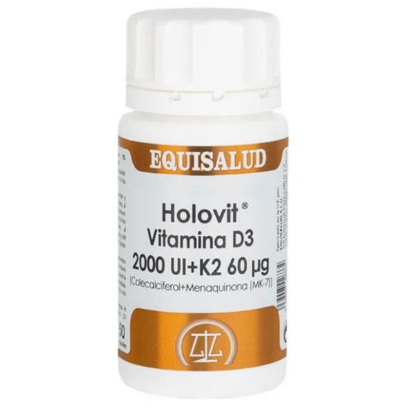Holovit Vitamina D3 2.000 Ui + K2 60 µg (Colecalciferol + Menaquinona (Mk-7)) | Equisalud