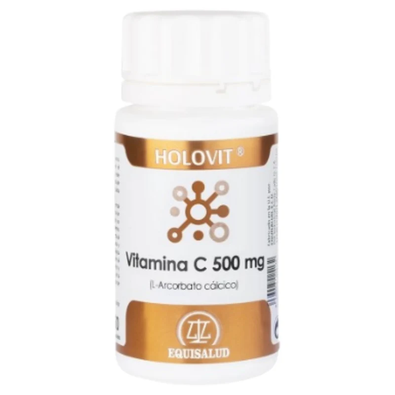 Holovit Vitamina C 500 Mg (L-Ascorbato Cálcico) 50 Cápsulas | Equisalud