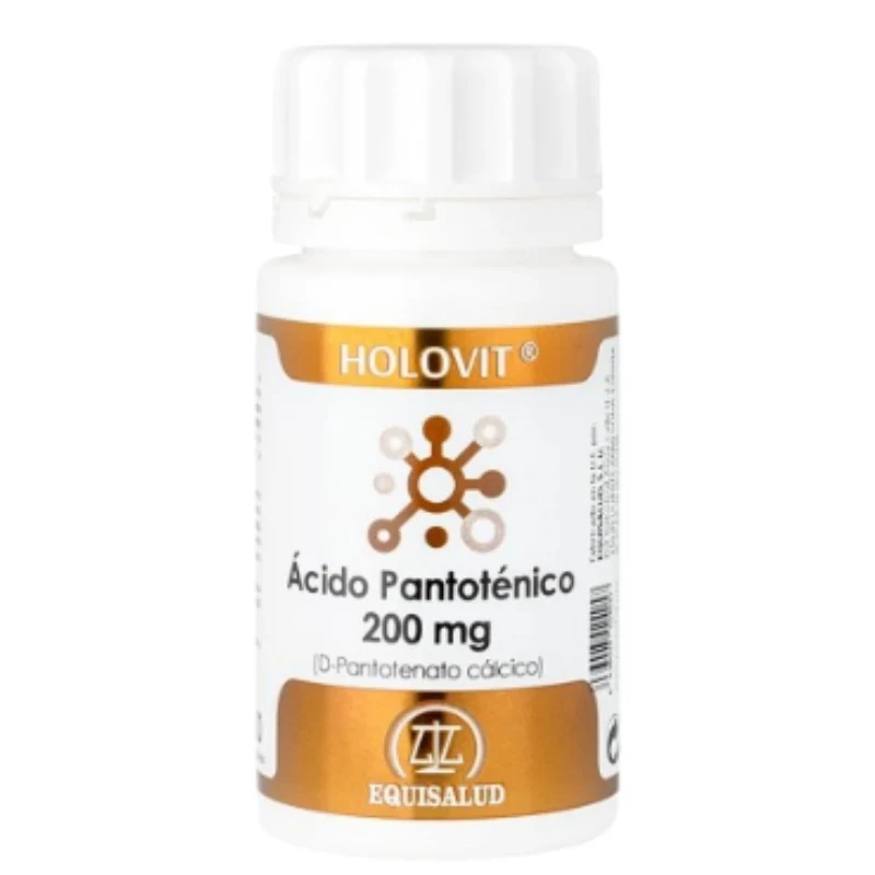 Holovit Acido Pantotenico 200 Mg (D-Pantotenato Cálcico) 50 Cápsulas | Equisalud