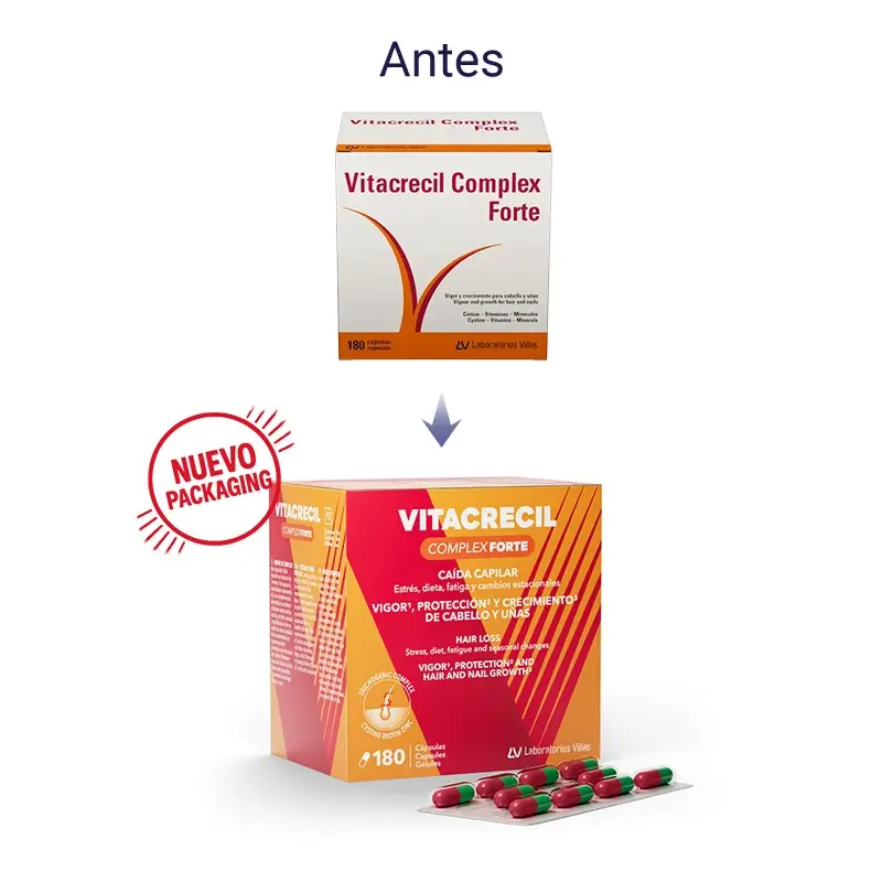 Vitacrecil Complex Forte, Pack 3 x 180 capsules