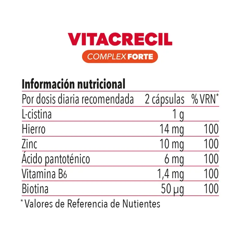 Vitacrecil Complex Forte, Pack 3 x 180 capsules