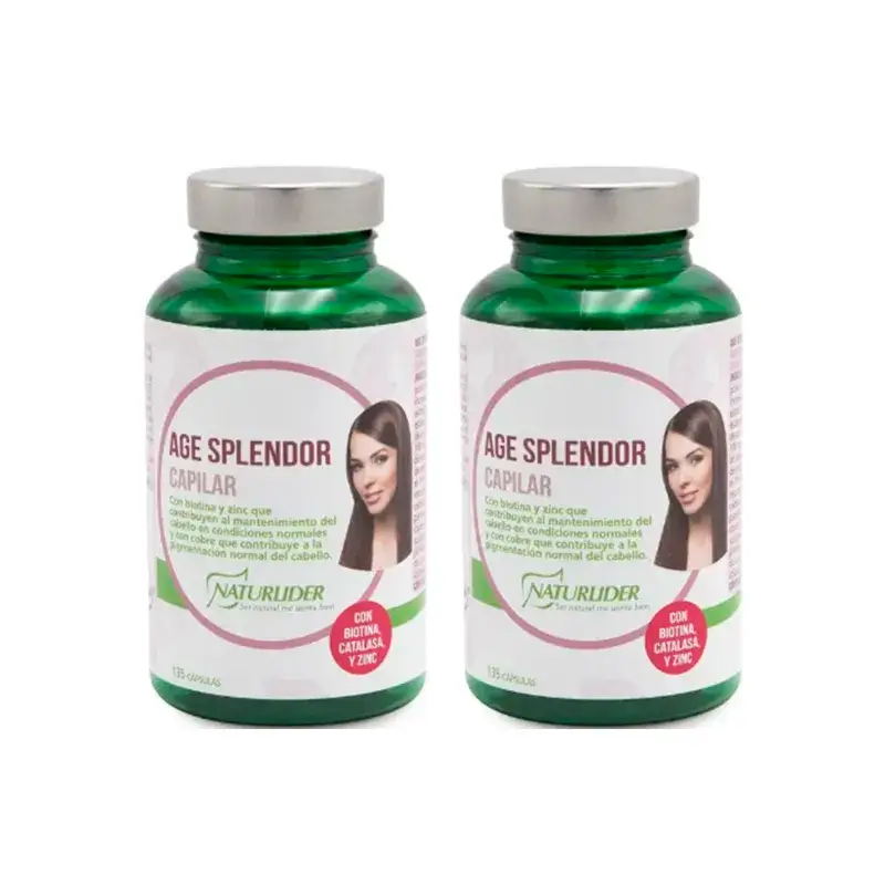 Naturlider Age Splendor Hair Splendor With Catalase Canalblock, Pack 2 x 135 Capsules