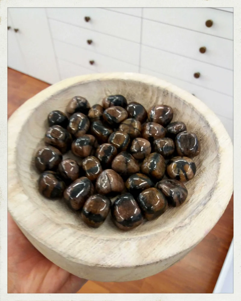 Rodado de quiastolita (andalucita)