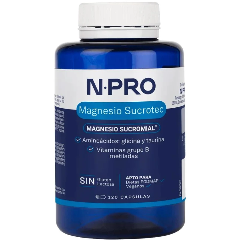 Magnesio Sucrotec 120 Cápsulas | NPRO