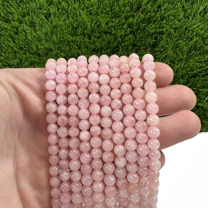 Cuenta de morganita rosa