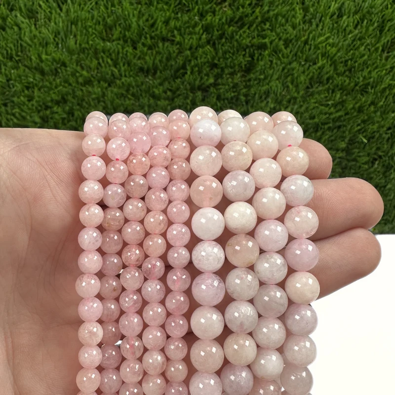 Cuenta de morganita rosa