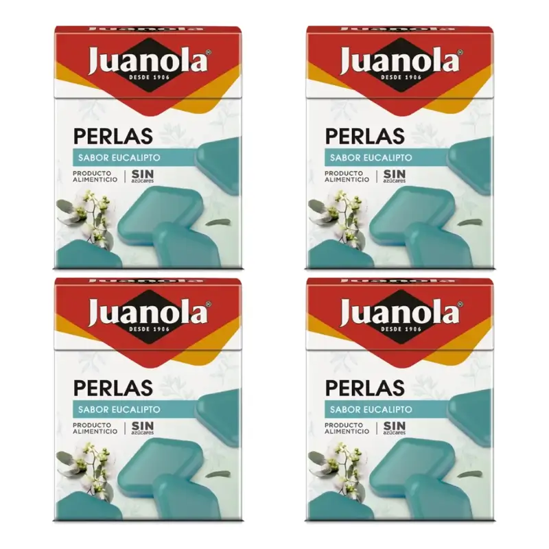 Juanola Perlas Balsámicas Eucalipto, 4 x 25 gr