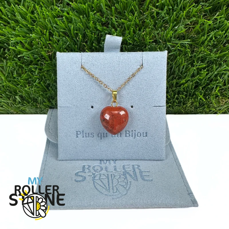 Colgante en forma de corazón con argolla de oro (8 variaciones)