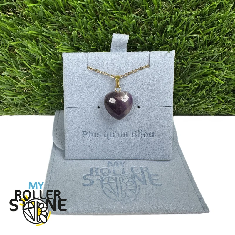 Colgante en forma de corazón con argolla de oro (8 variaciones)