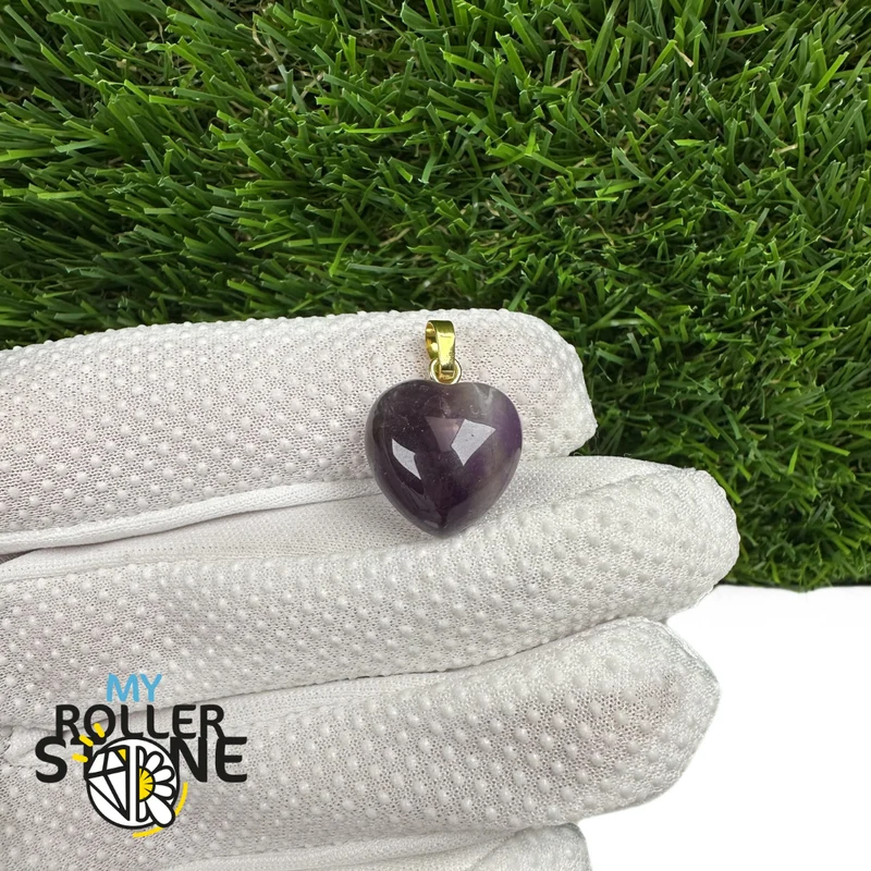 Colgante en forma de corazón con argolla de oro (8 variaciones)