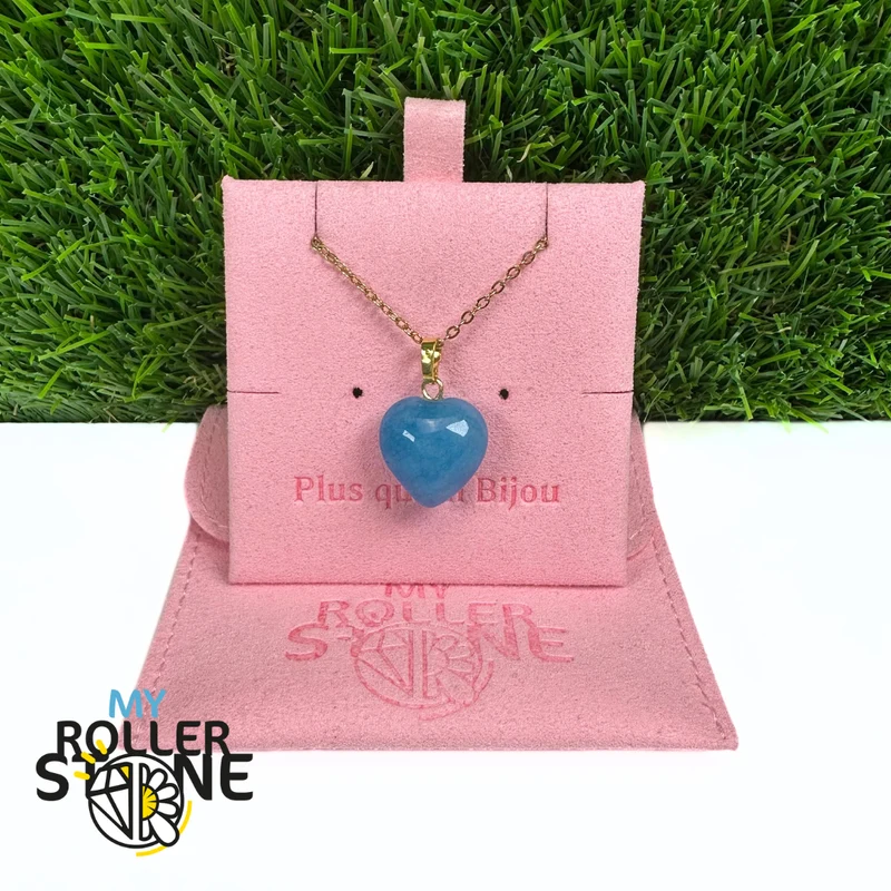 Colgante en forma de corazón con argolla de oro (8 variaciones)