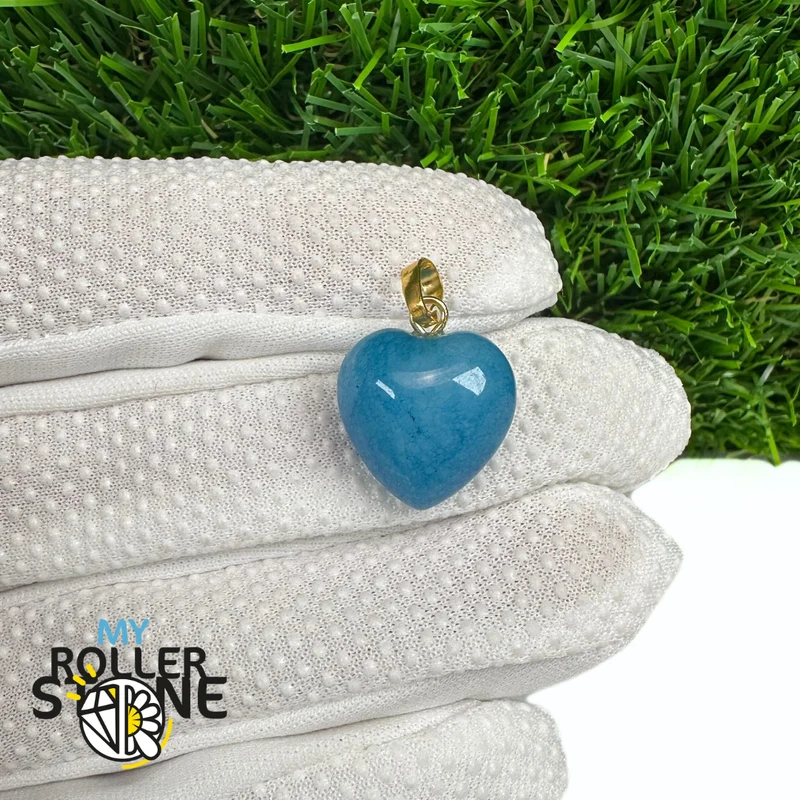 Colgante en forma de corazón con argolla de oro (8 variaciones)