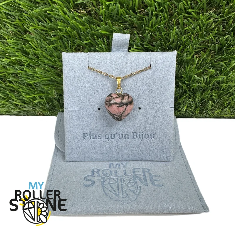 Colgante en forma de corazón con argolla de oro (8 variaciones)