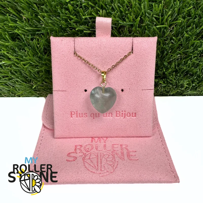 Colgante en forma de corazón con argolla de oro (8 variaciones)