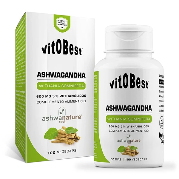 Ashwagandha 100 cápsulas | Vitobest