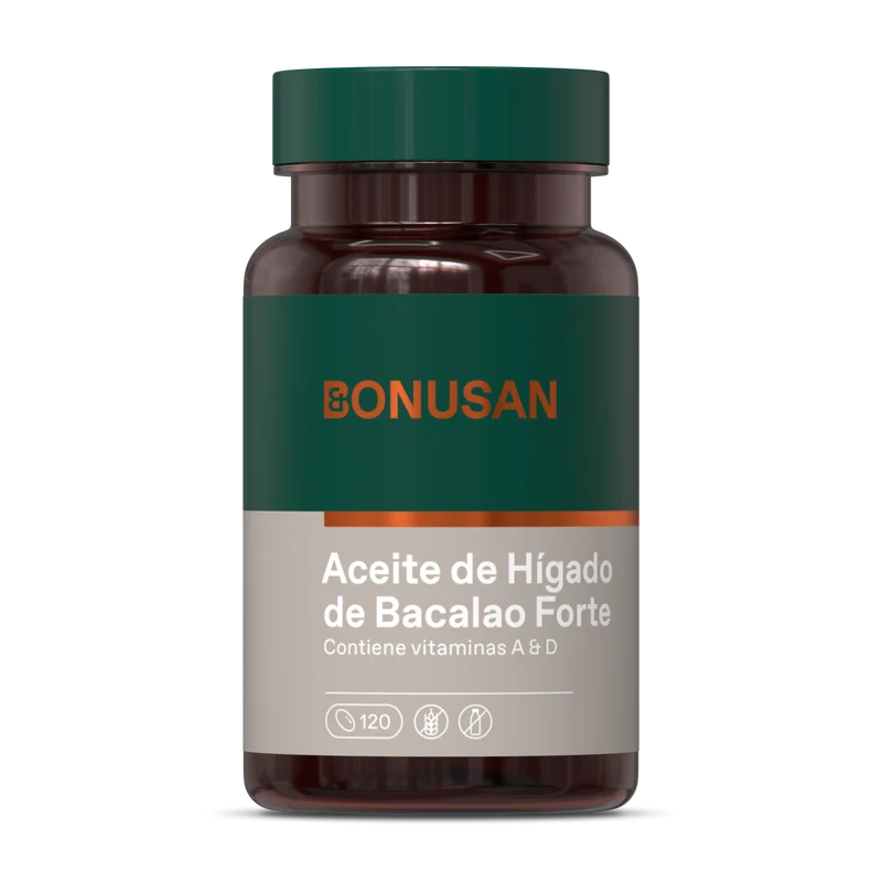 Aceite de Higado de Pescado Forte 120 Capsulas | Bonusan