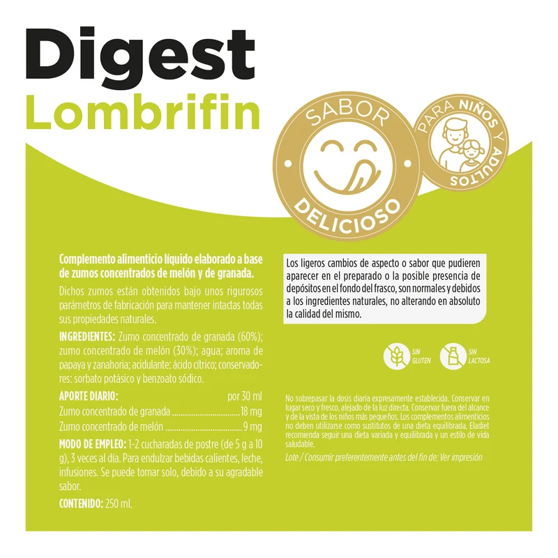 Lombrifin Jarabe 250 ml | Eladiet
