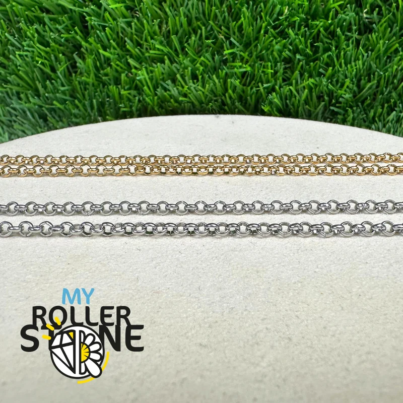 Cadena Rolo grande de acero inoxidable 304 (60 cm)