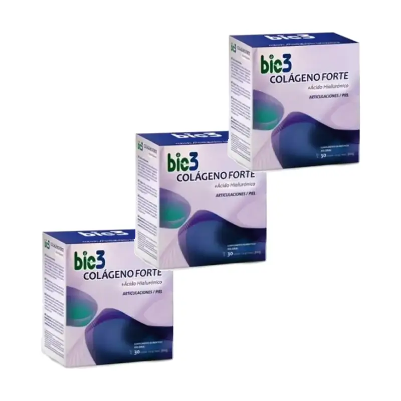 Bio 3 Collagen + Hyaluronic Acid + Magnesium Forte Pack of 3 x 30 sachets