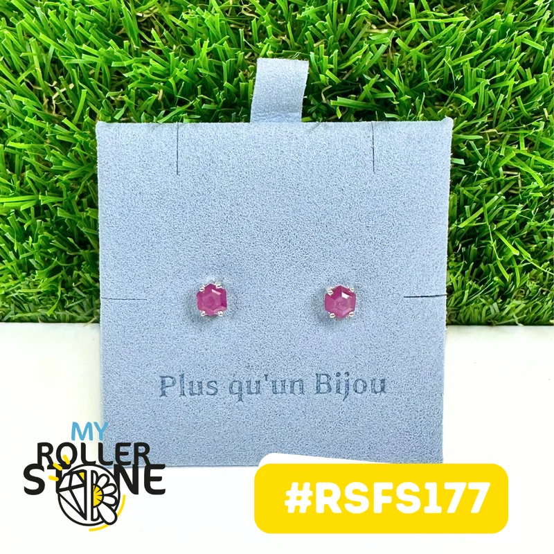 Pendientes de estalactita de rubí en plata de ley 925 #RSFS177
