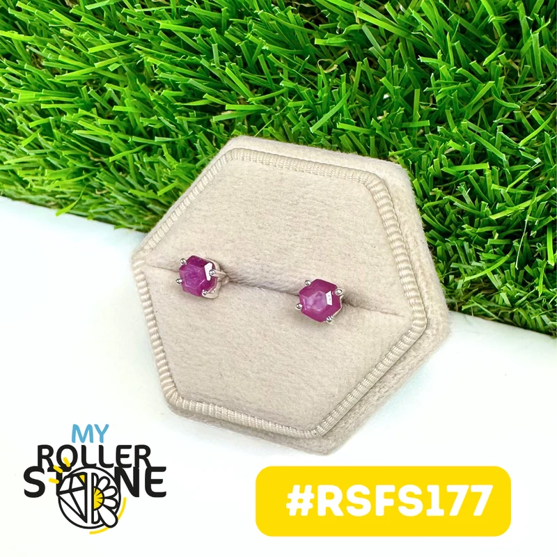 Pendientes de estalactita de rubí en plata de ley 925 #RSFS177