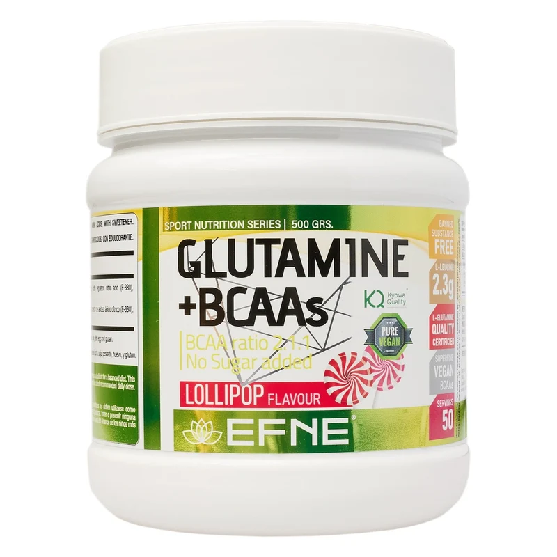 Glutamina Kyowa® + BCAA 2:1:1 EFNE – Recuperación Muscular Avanzada