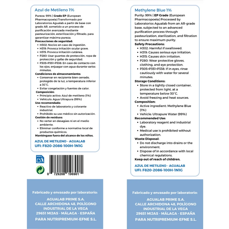 Azul de Metileno EFNE – Activador Mitocondrial y Cognitivo