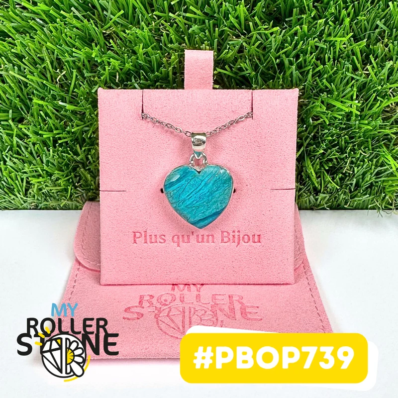Colgante de ópalo azul de Perú, plata de ley 925 #PBOP739