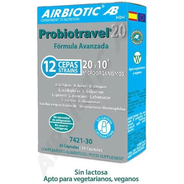 Probiotravel 30 Capsulas | Airbiotic AB