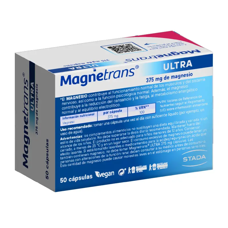 Magnetrans Ultra 375 Mg Magnesio 50 Caps