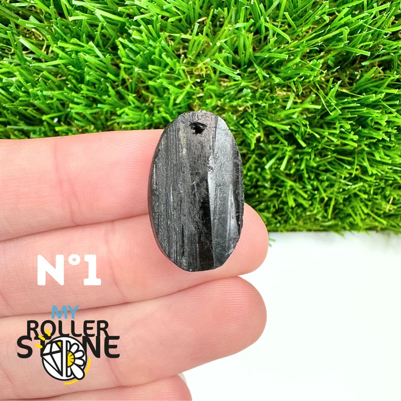 Colgante de turmalina negra 5A Pierce
