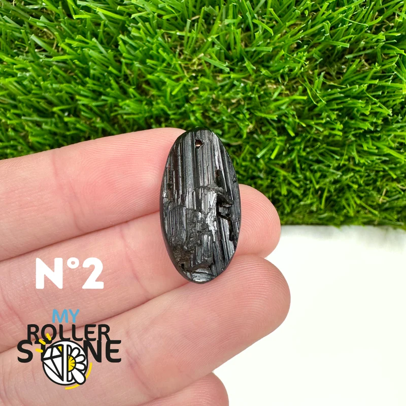 Colgante de turmalina negra 5A Pierce