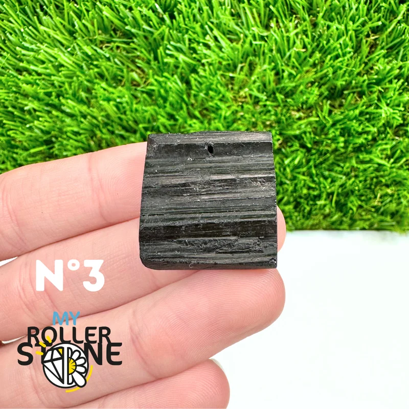Colgante de turmalina negra 5A Pierce