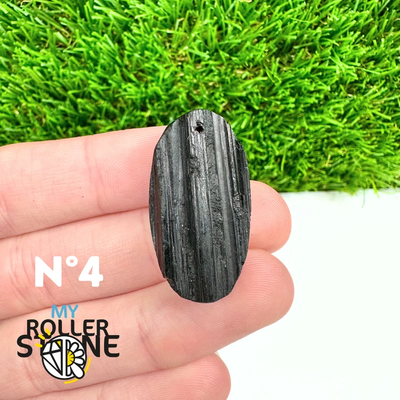 Colgante de turmalina negra 5A Pierce