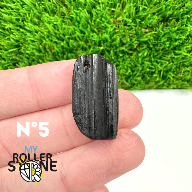 Colgante de turmalina negra 5A Pierce