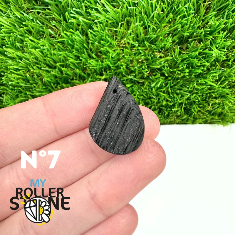 Colgante de turmalina negra 5A Pierce