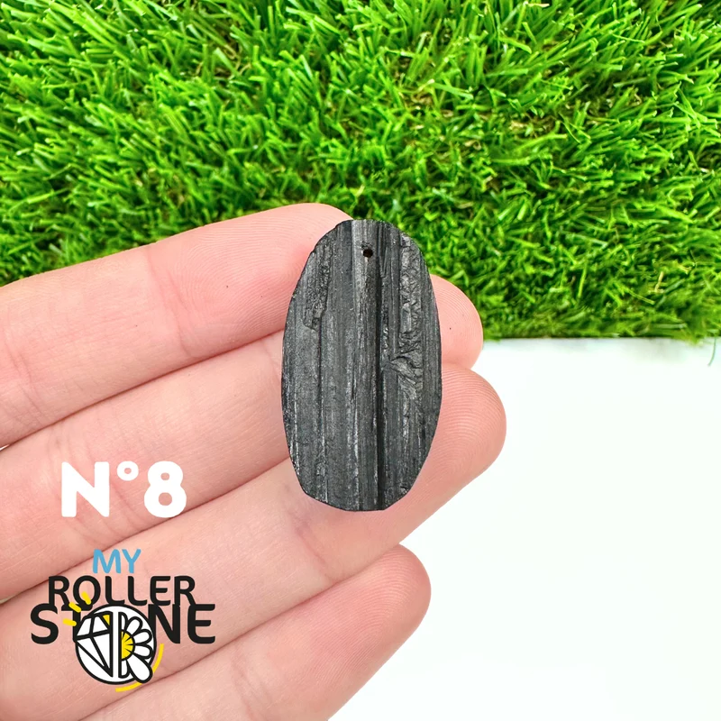 Colgante de turmalina negra 5A Pierce