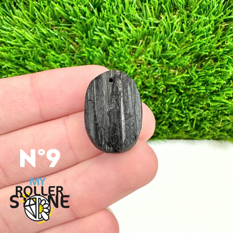 Colgante de turmalina negra 5A Pierce