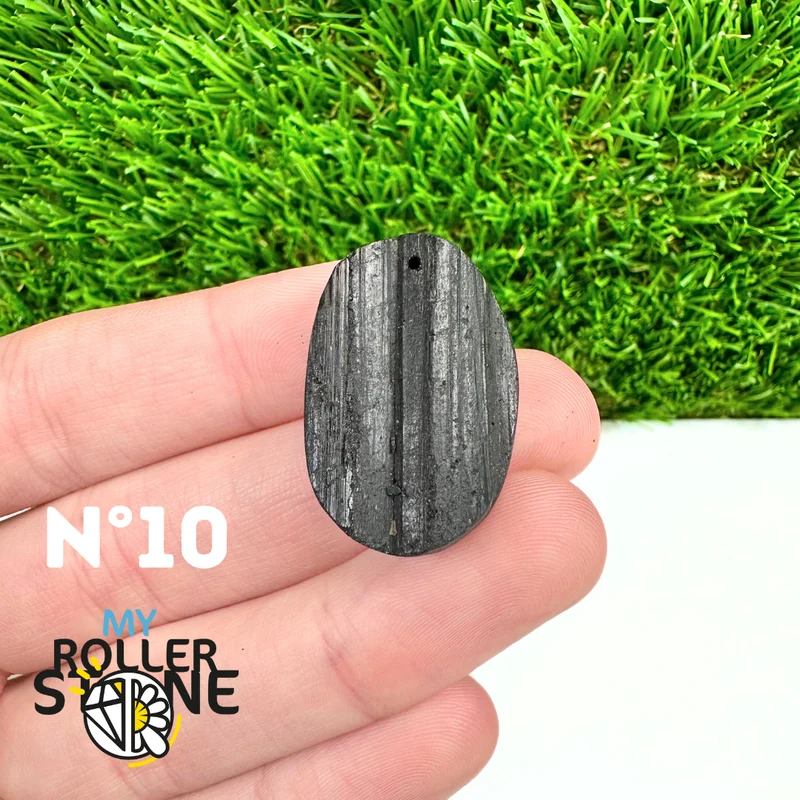 Colgante de turmalina negra 5A Pierce