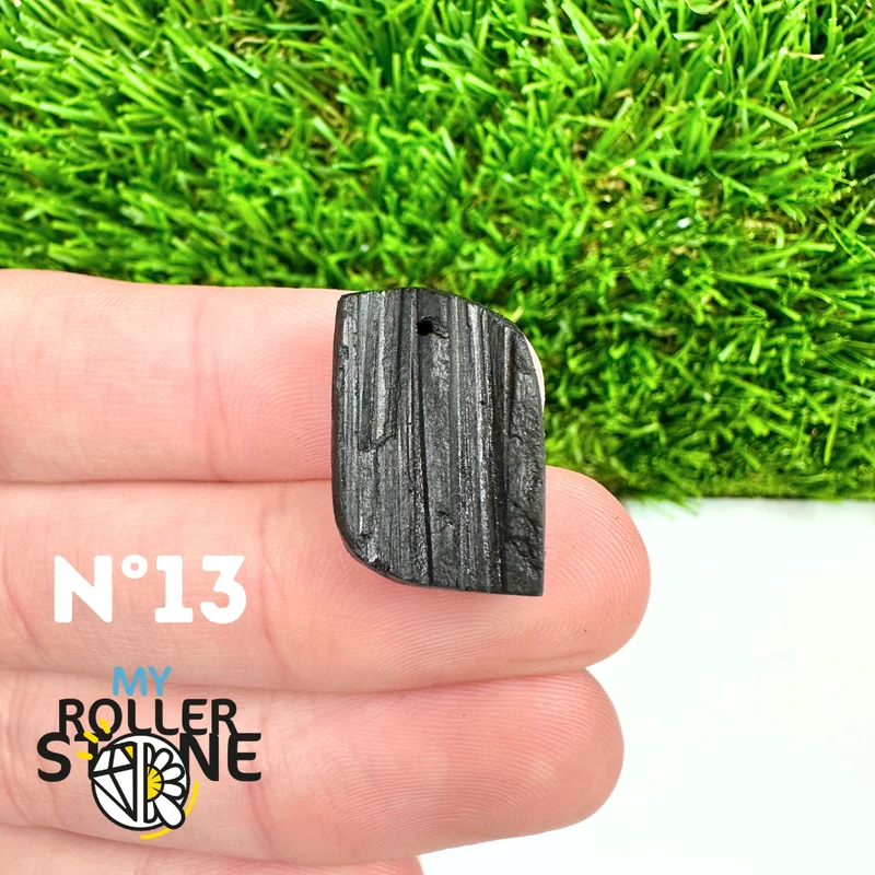 Colgante de turmalina negra 5A Pierce